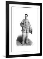 Pierrot, Debureau, Wine-Alexandre Lacauchie-Framed Giclee Print