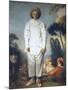Pierrot (Gilles)-Jean-Antoine Watteau-Mounted Art Print