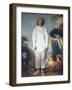 Pierrot (Gilles)-Jean-Antoine Watteau-Framed Art Print