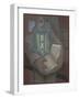 Pierrot with Book-Juan Gris-Framed Giclee Print