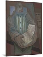 Pierrot with Book-Juan Gris-Mounted Giclee Print