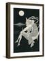 Pierrot Wooing by Moonlight-null-Framed Art Print