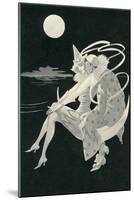 Pierrot Wooing by Moonlight-null-Mounted Art Print