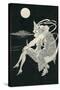 Pierrot Wooing by Moonlight-null-Stretched Canvas
