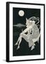 Pierrot Wooing by Moonlight-null-Framed Art Print