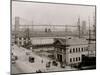 Piers Along South Street, N.Y. City-null-Mounted Photo