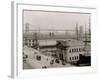 Piers Along South Street, N.Y. City-null-Framed Photo