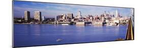 Piers along the Delaware River, Philadelphia, Pennsylvania, USA-null-Mounted Photographic Print