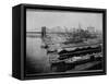 Piers by Brooklyn Bridge, New York-null-Framed Stretched Canvas