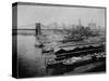 Piers by Brooklyn Bridge, New York-null-Stretched Canvas