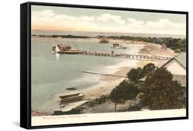 Piers, Sarasota, Florida-null-Framed Stretched Canvas