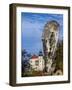 Pieskowa Skala Castle and Hercules Bludgeon, Trail of the Eagles' Nests, Poland-Karol Kozlowski-Framed Photographic Print