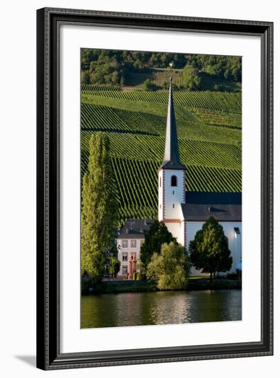 Piesport On Moselle River Germany-Charles Bowman-Framed Photographic Print