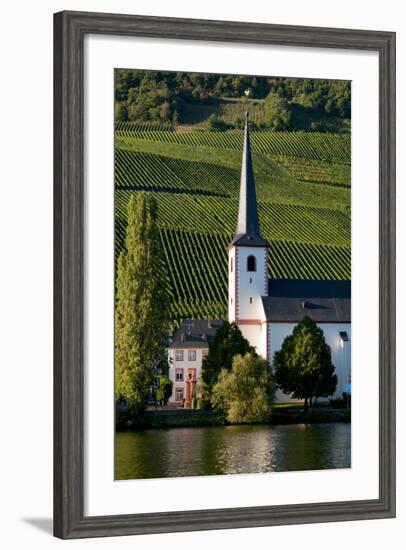 Piesport On Moselle River Germany-Charles Bowman-Framed Photographic Print