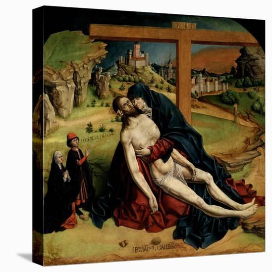 Pietà, 1465-1470-Fernando Gallego-Stretched Canvas