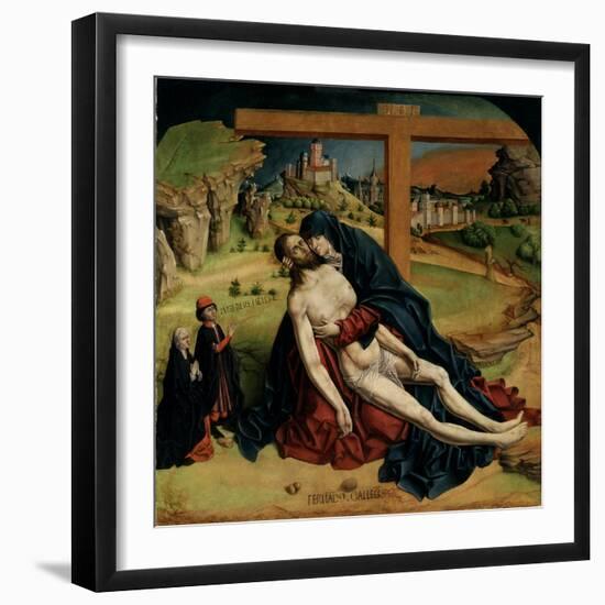 Pietà, 1465-1470-Fernando Gallego-Framed Premium Giclee Print