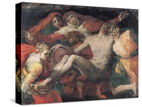 Pieta, 1530-35-Rosso Fiorentino (Battista di Jacopo)-Stretched Canvas