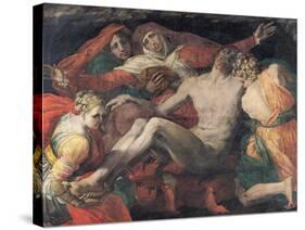 Pieta, 1530-35-Rosso Fiorentino (Battista di Jacopo)-Stretched Canvas