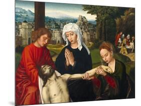 Pietà at the Foot of the Cross, Ca 1530-Ambrosius Benson-Mounted Giclee Print