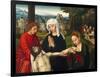 Pietà at the Foot of the Cross, Ca 1530-Ambrosius Benson-Framed Giclee Print