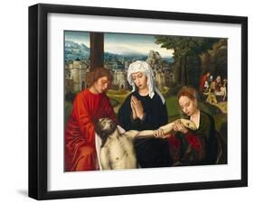 Pietà at the Foot of the Cross, Ca 1530-Ambrosius Benson-Framed Giclee Print