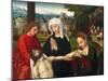 Pietà at the Foot of the Cross, Ca 1530-Ambrosius Benson-Mounted Giclee Print