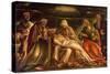 Pieta Between Saints Mark, Ambrose, John the Evangelist and Antonio Abate-Amico Aspertini-Stretched Canvas