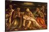 Pieta Between Saints Mark, Ambrose, John the Evangelist and Antonio Abate-Amico Aspertini-Stretched Canvas
