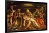 Pieta Between Saints Mark, Ambrose, John the Evangelist and Antonio Abate-Amico Aspertini-Framed Giclee Print