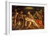 Pieta Between Saints Mark, Ambrose, John the Evangelist and Antonio Abate-Amico Aspertini-Framed Giclee Print