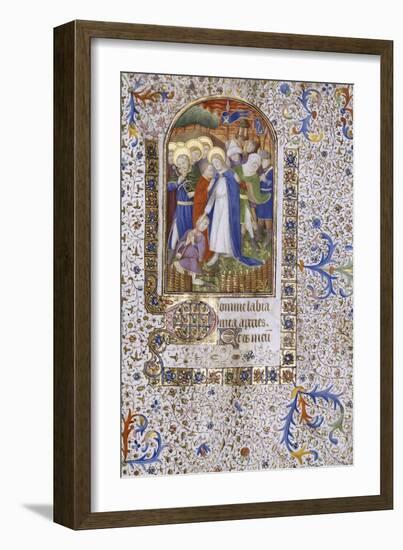 Pieta, Book of Hours, in Latin, circa 1430-null-Framed Giclee Print