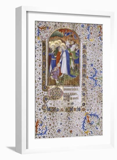 Pieta, Book of Hours, in Latin, circa 1430-null-Framed Giclee Print