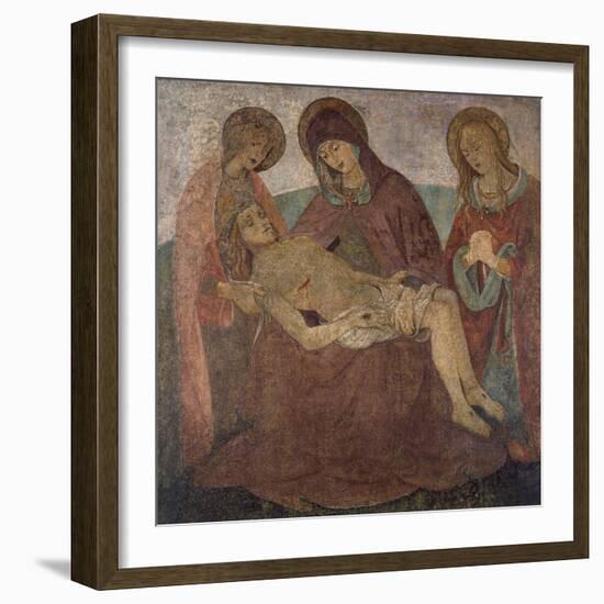 Pieta, by Bartolomeo Caporali (Ca 1420-Ca 1505), Italy, 15th Century-Bartolomeo Caporali-Framed Giclee Print