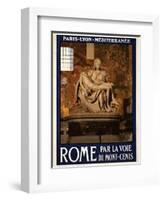 Pieta by Michelangelo, Roma Italy 3-Anna Siena-Framed Giclee Print
