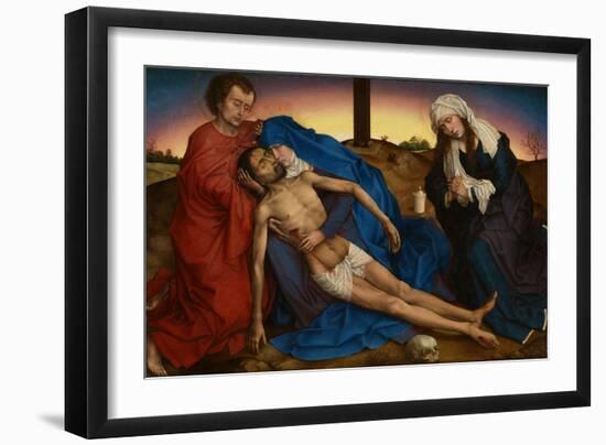 Pieta, C.1441 (Oil on Panel)-Rogier van der Weyden-Framed Premium Giclee Print