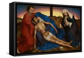 Pieta, C.1441 (Oil on Panel)-Rogier van der Weyden-Framed Stretched Canvas