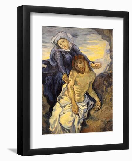 Pieta, C.1890-Vincent van Gogh-Framed Giclee Print