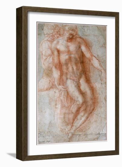 Pietà, Ca 1530-1536-Michelangelo Buonarroti-Framed Giclee Print