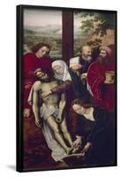 Pieta', hacia 1528, Oil on panel, 124 x 60 cm, P01927. Author: AMBROSIUS BENSON (1484-1550)-AMBROSIUS BENSON-Framed Poster