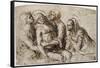 Pietà : Lamentation sur le Christ mort-Giovanni Bellini-Framed Stretched Canvas