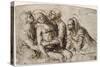 Pietà : Lamentation sur le Christ mort-Giovanni Bellini-Stretched Canvas