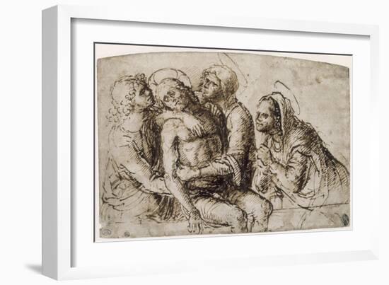 Pietà : Lamentation sur le Christ mort-Giovanni Bellini-Framed Giclee Print