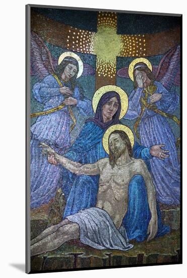 Pieta, Mary and Jesus, Basilica of the Madonna del Sangue, Re, Piedmont-Godong-Mounted Photographic Print