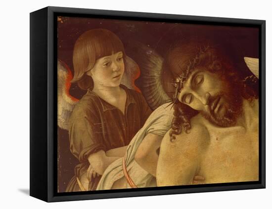 Pieta or Dead Christ Supported by Angels, Ca 1474-Giovanni Bellini-Framed Stretched Canvas