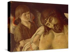 Pieta or Dead Christ Supported by Angels, Ca 1474-Giovanni Bellini-Stretched Canvas