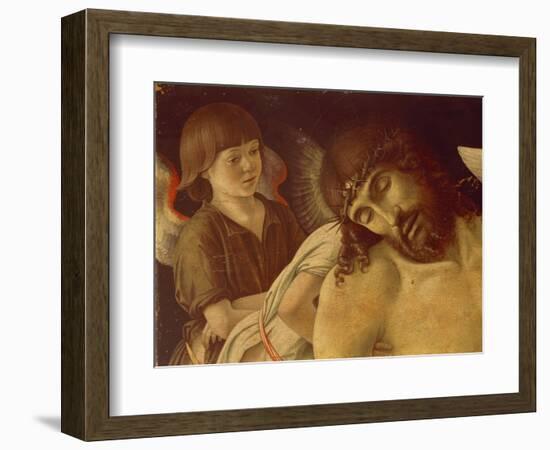 Pieta or Dead Christ Supported by Angels, Ca 1474-Giovanni Bellini-Framed Giclee Print