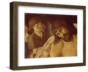 Pieta or Dead Christ Supported by Angels, Ca 1474-Giovanni Bellini-Framed Giclee Print