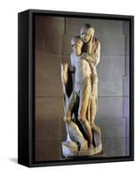 Pieta Rondanini, 1564, by Michelangelo Buonarroti (1475-1564), Marble Statue, Height 195Cm-null-Framed Stretched Canvas