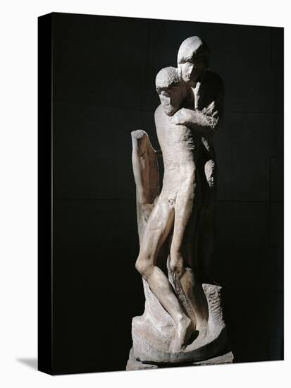 Pieta Rondanini-Michelangelo Buonarroti-Stretched Canvas