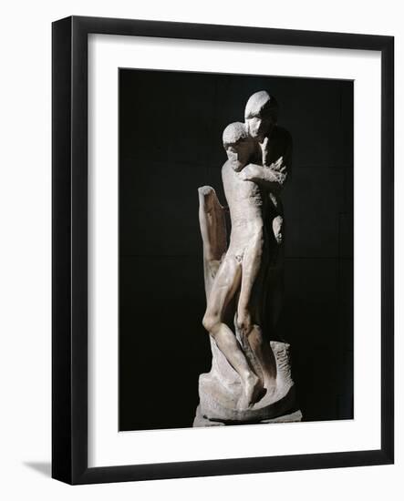 Pieta Rondanini-Michelangelo Buonarroti-Framed Photo